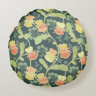 Cottage Core Natural Colour Round Cushion