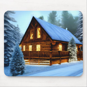 Cottage Country Northern Pine Cabin Mouse Mat