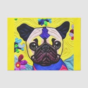 Cottage Country Quilt - Pug Puppy Tissue Paper