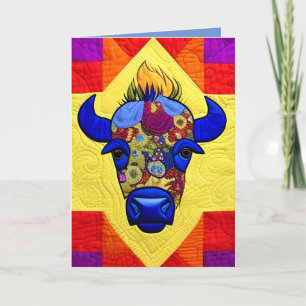 Cottage Country Quilts - Bison Thank You Card