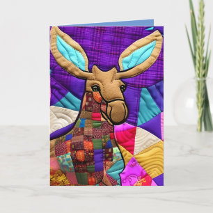Cottage Country Quilts - Little Moose Calf Thank You Card