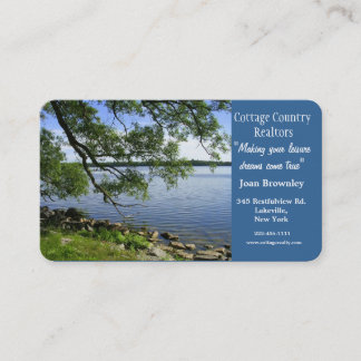 Cottage Country Realty Business-Lake View Business Card