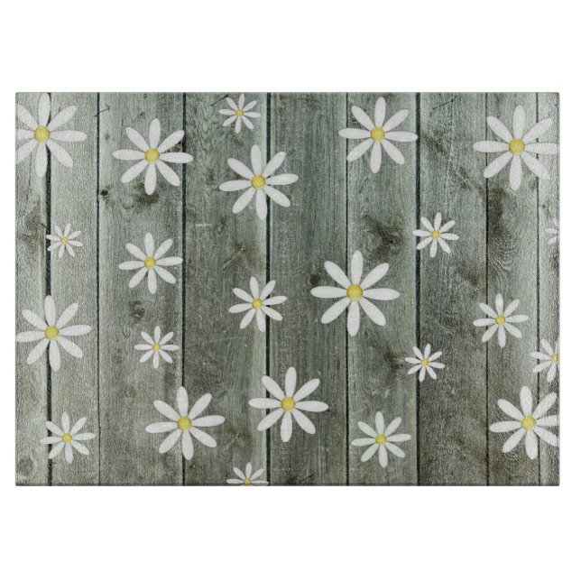 Cottage Daisy Cutting Board (Front)