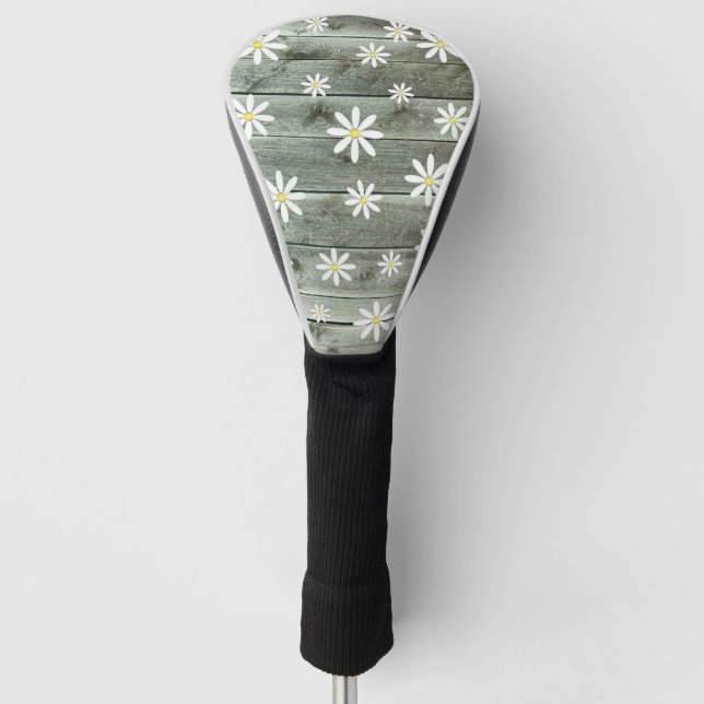 Cottage Daisy Golf Head Cover (Front)