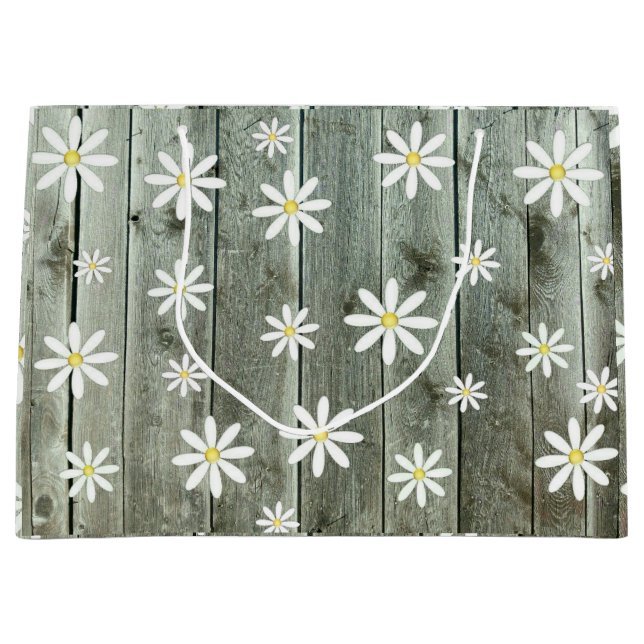 Cottage Daisy Large Gift Bag (Front)