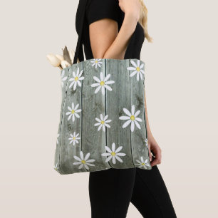 Cottage Daisy Tote Bag