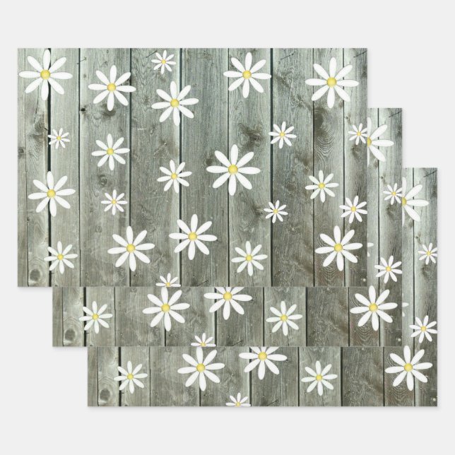 Cottage Daisy Wrapping Paper Sheet (Set)