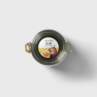 Cottage Fig Jam Lid Label Sticker