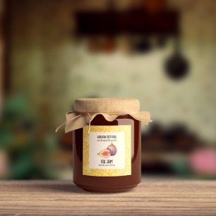 Cottage Fig Jam Product Label Sticker