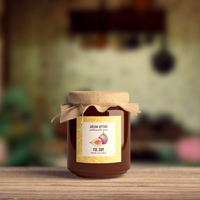 Cottage Fig Jam Product Label Sticker (Creator Uploaded)