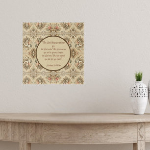 Cottage Floral Traditions Blessing Poster