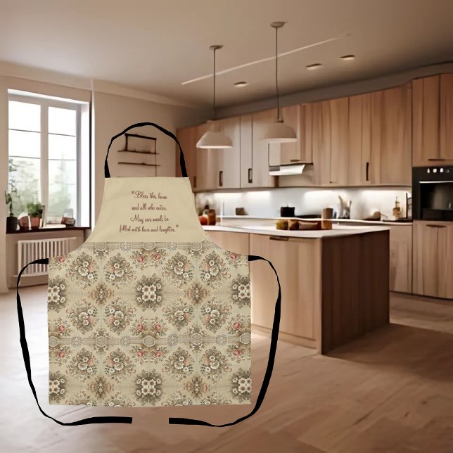 Cottage Floral Traditions Customisable Apron (Creator Uploaded)