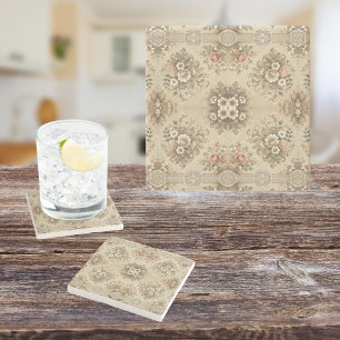 Cottage Floral Traditions Stone Coaster