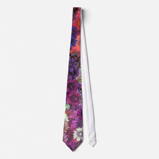 Cottage garden floral pattern tie (Front)