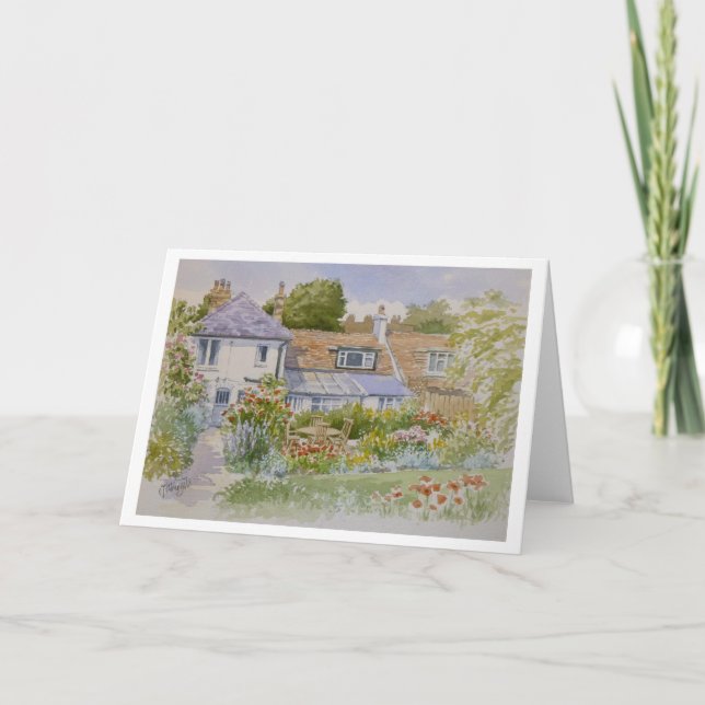 Cottage Garden Greeting Card (Front)