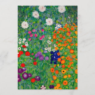 Cottage Garden Gustav Klimt Invitation