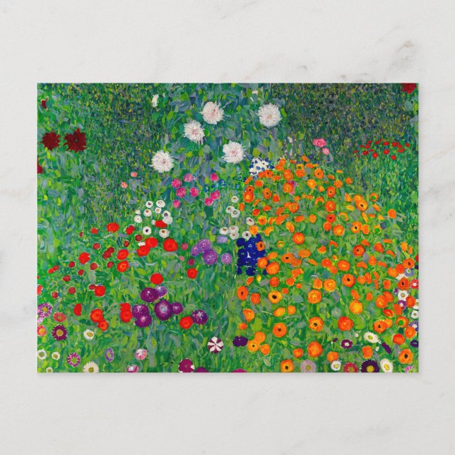 Cottage Garden Gustav Klimt Postcard (Front)