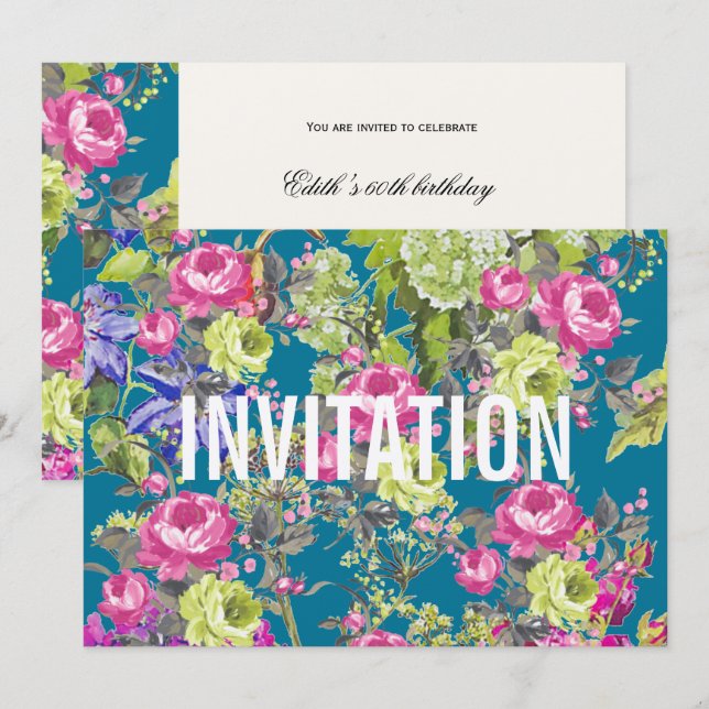 Cottage Garden Liberty Style | Party Invitation (Front/Back)
