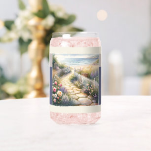 Cottage Garden Path to the Sea Can Glass