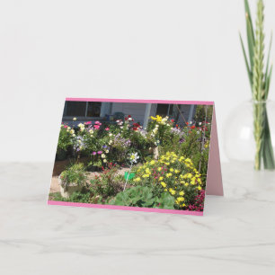 Cottage Garden Spring Floral flowers Garden Card