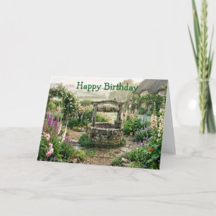 Cottage Garden Well Card