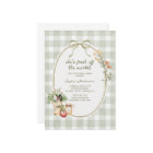 Cottage Green Gingham Off The Market Bridal Shower