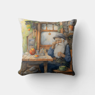 Cottage house morning cushion