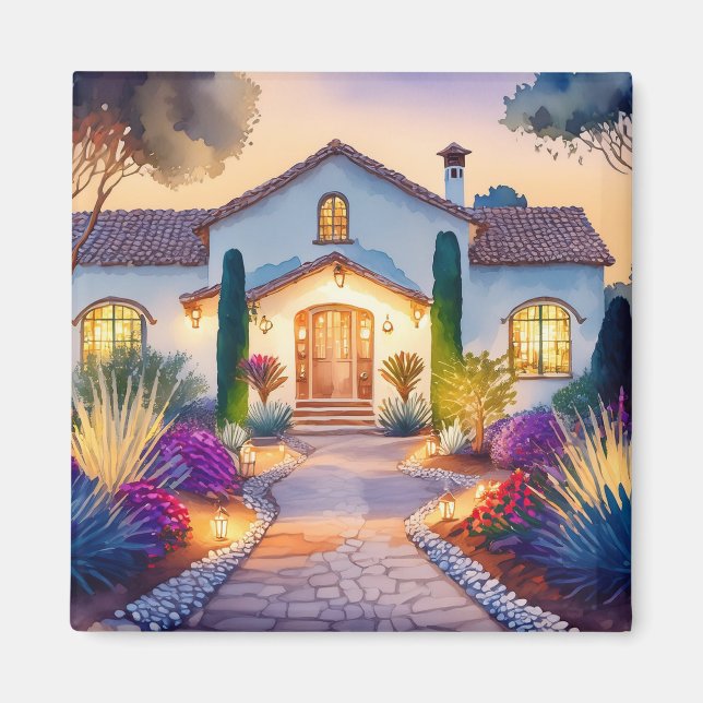 Cottage in Happyville Magnet (Front)