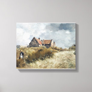 Cottage in the Dunes Jean Charles Cazin Canvas Print