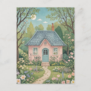 Cottage in the Woods Postcard