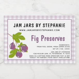 Cottage Industry Required Text Fruit Preserves Food Label