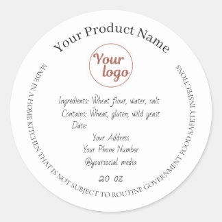 Cottage Law Add Your Logo Classic Round Sticker