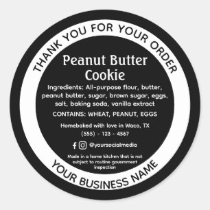 Cottage Law Food Ingredient Contact Detail Sticker