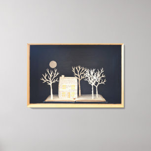 Cottage light box 2012 canvas print