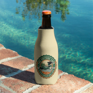 Cottage Loon Stupid Canadian Wolf Bird Bottle Cooler