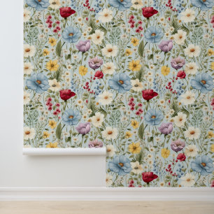 Cottage Meadow Colourful Wildflowers #4 Wallpaper
