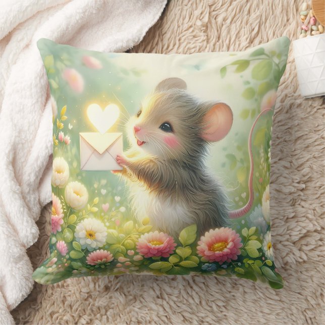Cottage Mouse Love Letter Meadow Cushion (Blanket)