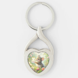 Cottage Mouse Love Letter Meadow Key Ring