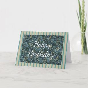 Cottage Pansies Birthday Card
