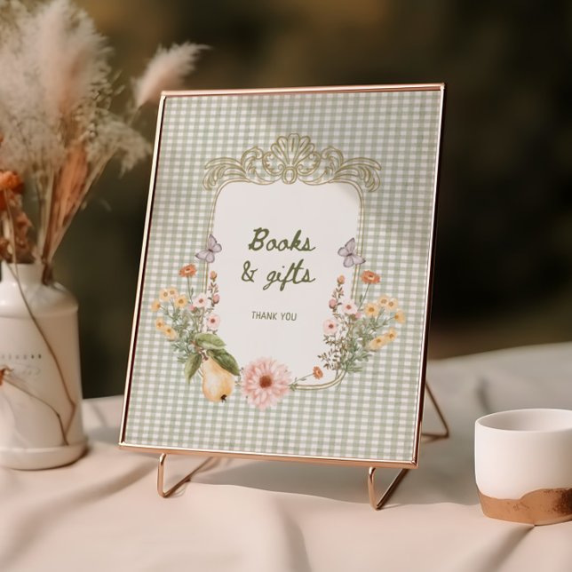 Cottage Pear Baby Shower Books and Gifts  Poster (Creator Uploaded)