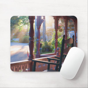 Cottage Porch in Early Sun - Martha's Vineyard Mouse Mat