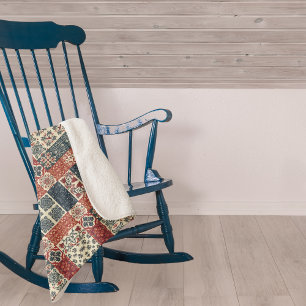 Cottage Quilt Sherpa Blanket