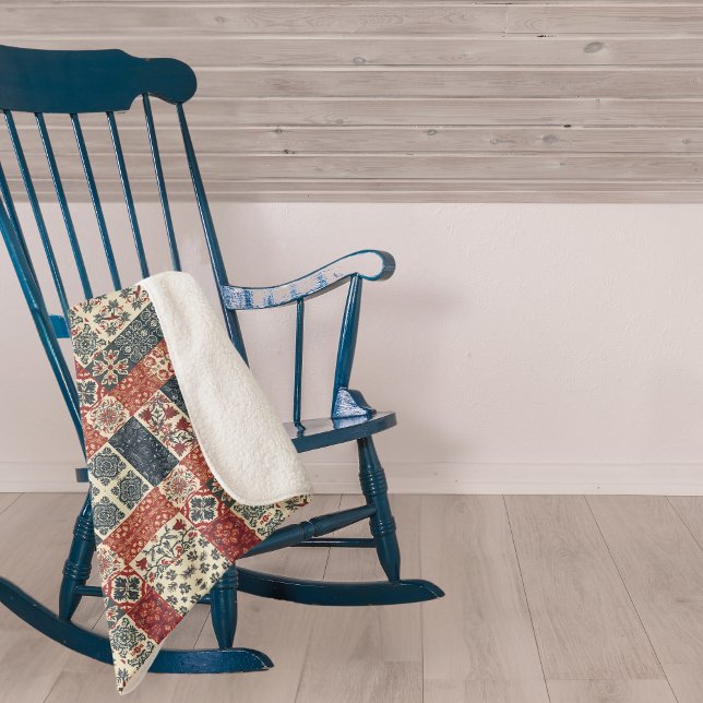 Cottage Quilt Sherpa Blanket (Creator Uploaded)