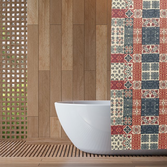 Cottage Quilt Shower Curtain (Creator Uploaded)