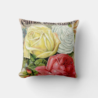 Cottage Rose Garden Advertisement Cushion