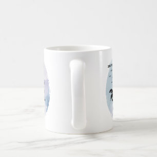 Cottage Rose Magic on Blue Coffee Mug