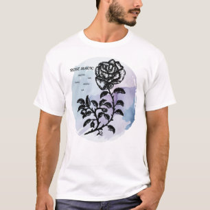 Cottage Rose Magic on Blue T-Shirt