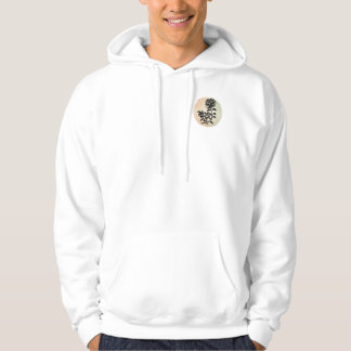 Cottage Rose on Peach Hoodie