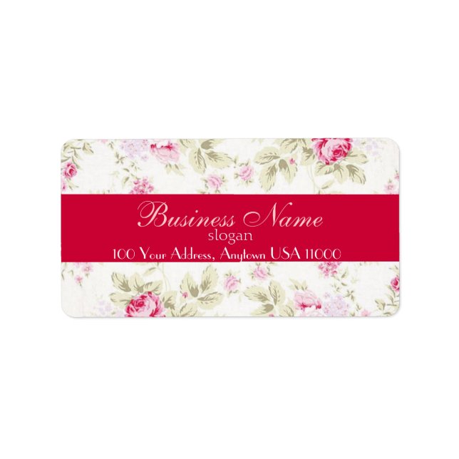 Cottage Roses Address Label (Front)