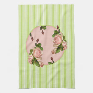 Cottage Roses Kitchen Towel